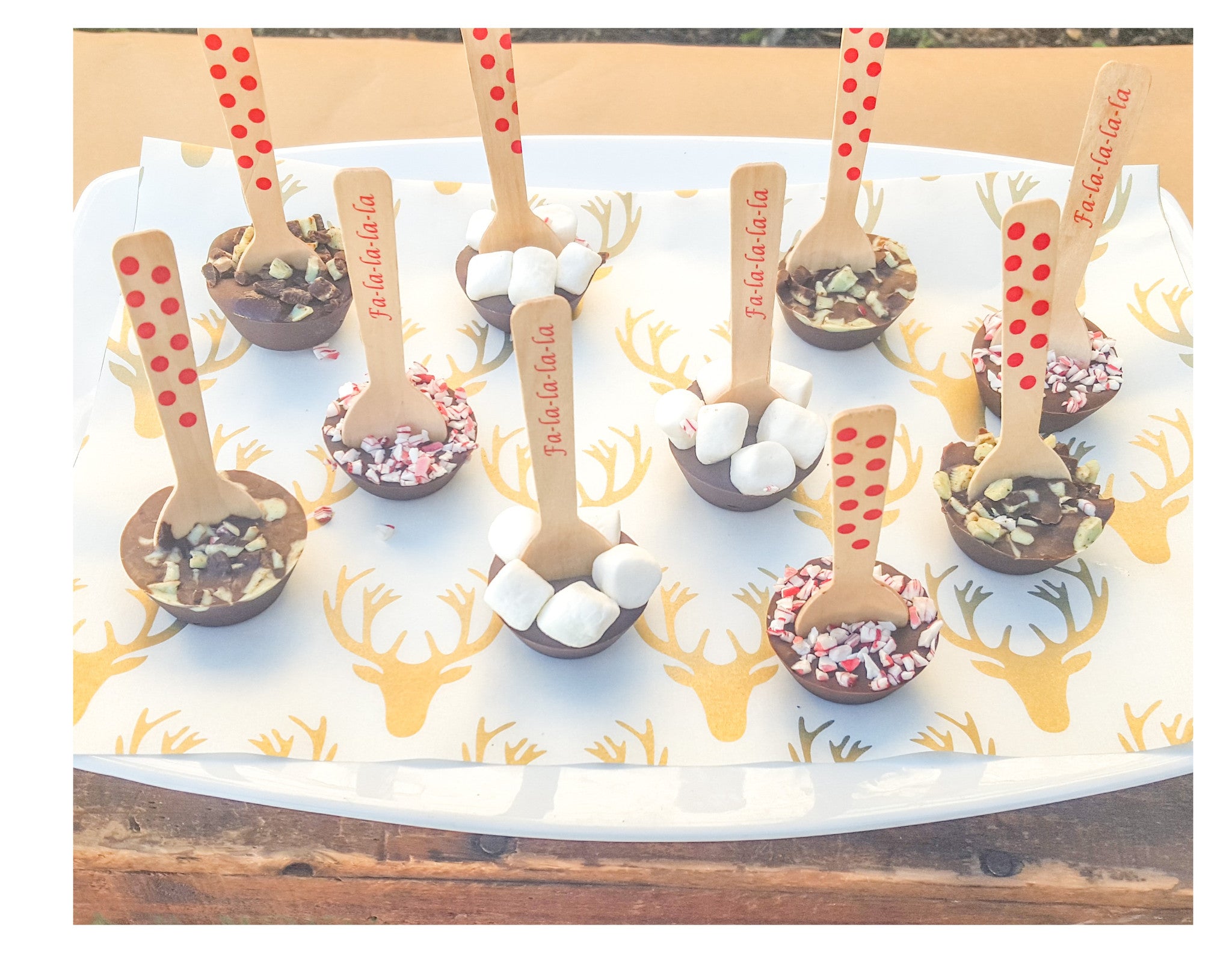 Perfect for Christmas! Hot Chocolate  & Coffee Spoons