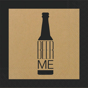 Cocktail Napkins - Beer Me