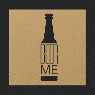 Cocktail Napkins - Beer Me
