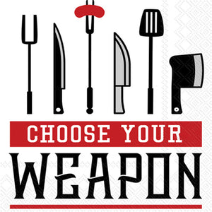 Lunch Napkins - Choose Your Weapon