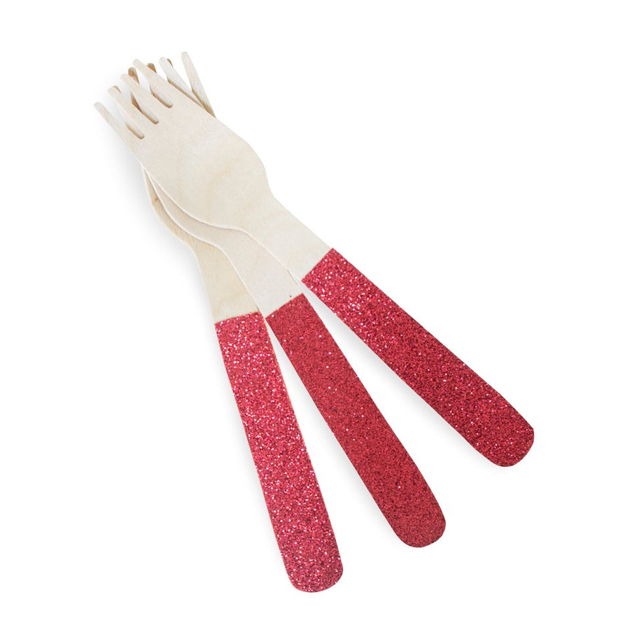 Birch Forks - Red Sparkle