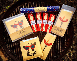 GRUB Pouches - Cow with Sunglasses
