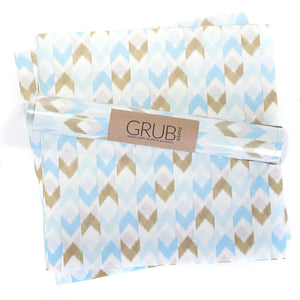 GRUB Paper - Blue & Gold Chevron