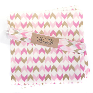 GRUB Paper - Pink & Gold Chevron