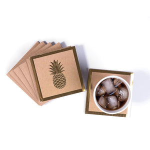 Coasters - Gold Pineapple
