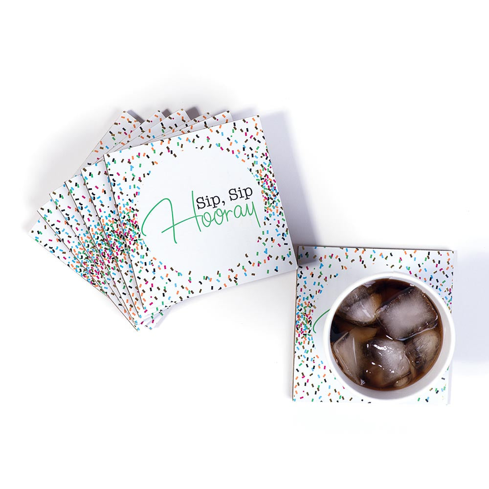 Coasters - Sip, Sip Hooray