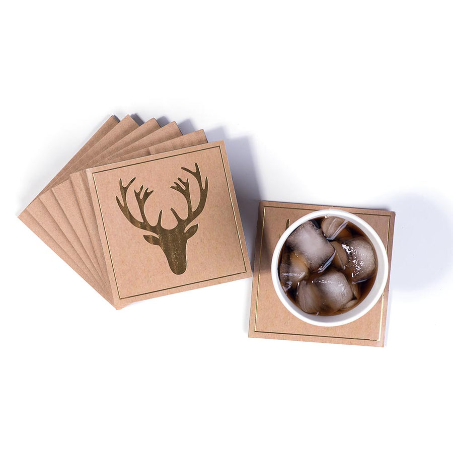 Coasters - Gold Stag